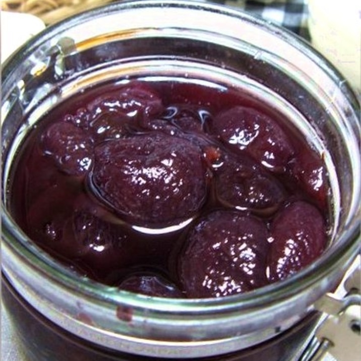 ちょっぴりリッチなぶどうジャム レシピ 作り方 By はなまる子 楽天レシピ